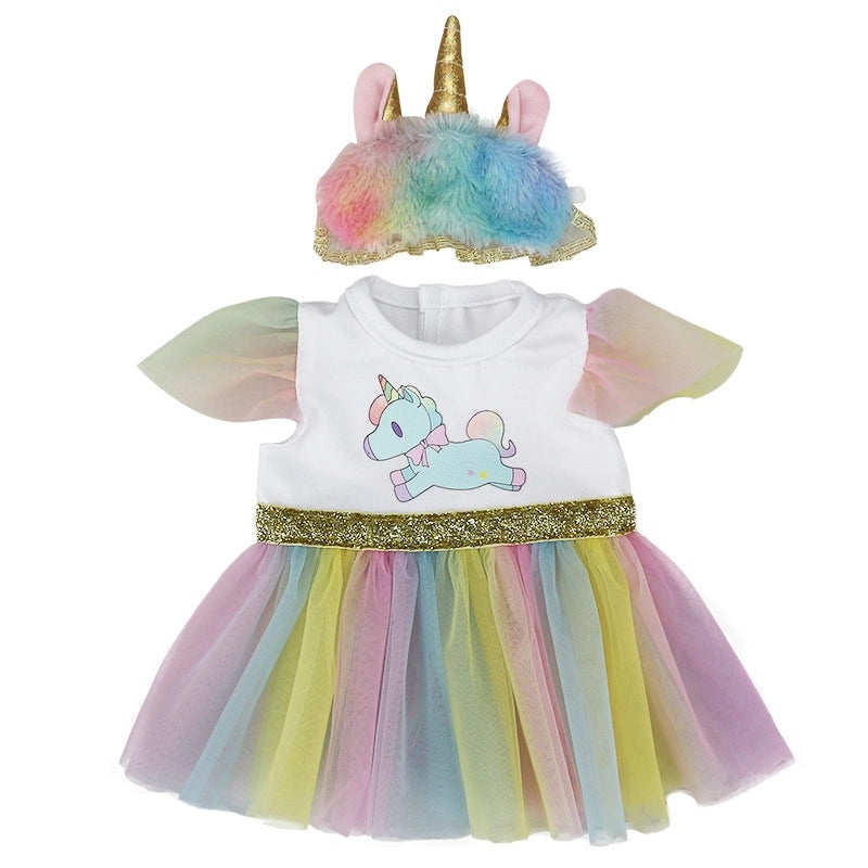 18-inch American Girl Doll Rainbow Tutu Skirt Colorful Veil Skirt Shaff for Girl Dolls|Doll Clothes & Accessories