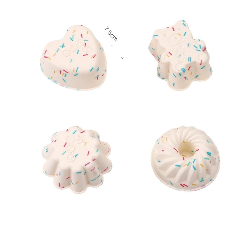 Silicone Egg Tart Baking Cups Non-Stick Thickened Steamed Rice Cake Mold Easy Demoulding and Cleaning|Bakeware & Kitchen Tools