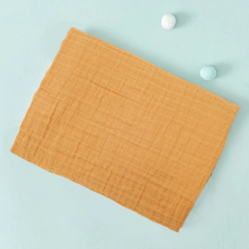 Double-layer Cotton Gauze Baby Swaddle Blanket Printed Bath Towel Sunshade Cart Cover|Baby Care Accessories