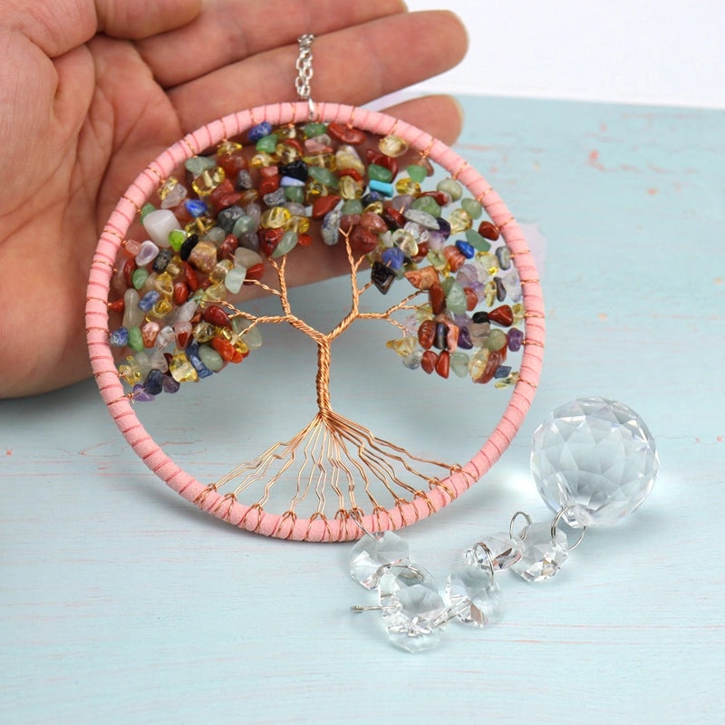 Fashion Tree Pendant with Artificial Crystal Gravel Beads | Jewelry & Accessories