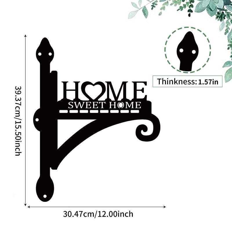 Metal Bird Cage Wall Hook for Hanging Plants and Baskets | Garden & Outdoor Decor