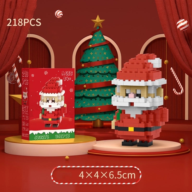 Christmas Mini Diamond Blocks Puzzle Toys Santa Claus & Christmas Tree Building Set|Toys & Games