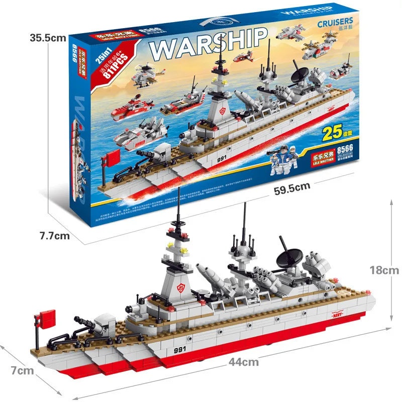 Lele Brothers No.003 Fujian Military Aircraft Carrier Building Blocks Toy for Boys | Toys & Games - Building Sets