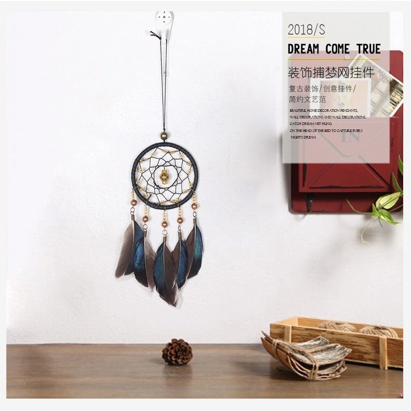 Bohemian Feather Dreamcatcher Pendant for Bag Keychain Car and Home Decor|Home Decor Accessories