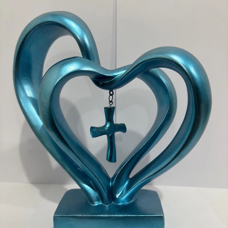 Elegant Heart-Shaped Resin Charm for Home Decor | Home & Living Ornaments