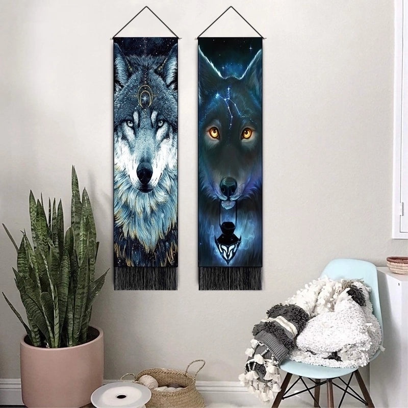 Lion Print Polyester Wall Hanging for Home Decor | Home Decor & Wall Art