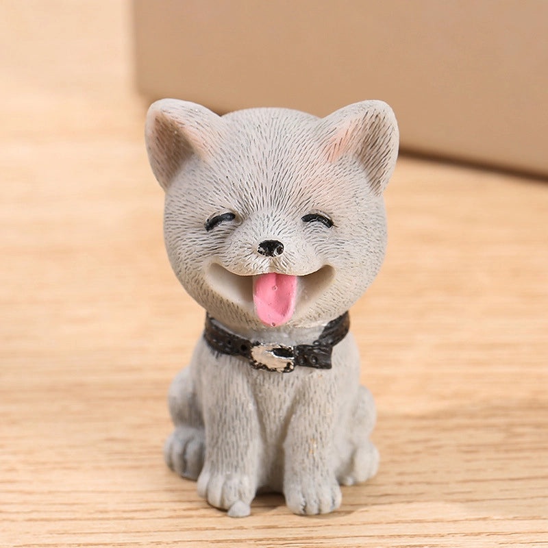 Colorful Puppy Micro Landscape Resin Figurine | Home & Garden Decorations