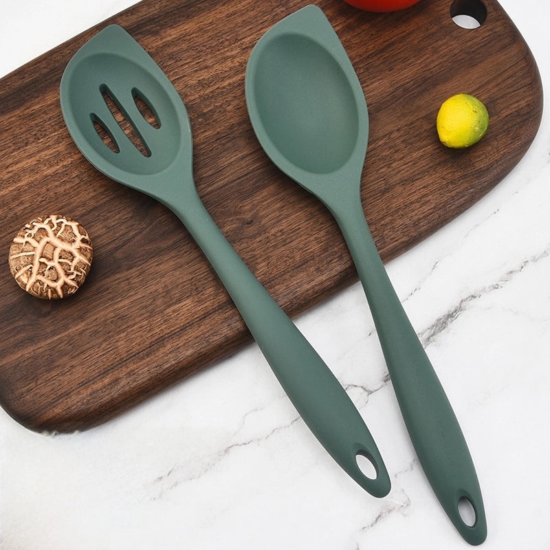 Silicone Cooking Spoon Medium Size Durable Kitchenware Mixing Salad Spoon Child-Friendly|Kitchen Utensils