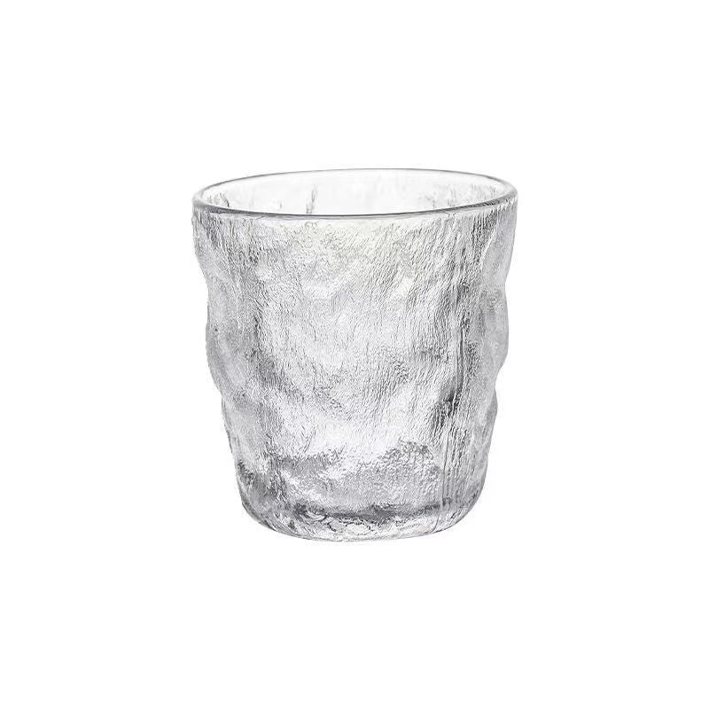 Glacier Pattern Glass Water Cup Japanese Style High-Quality Tea Coffee Milk Juice Beer Glass|Drinkware & Cups