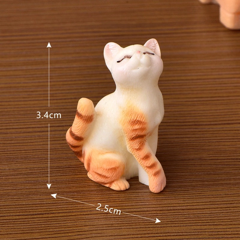 Adorable Cat Resin Figurines Decorative Home Accents|Home Decor