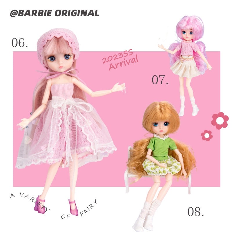 Cute Mini Doll Plastic Toys Set|Kids Toys