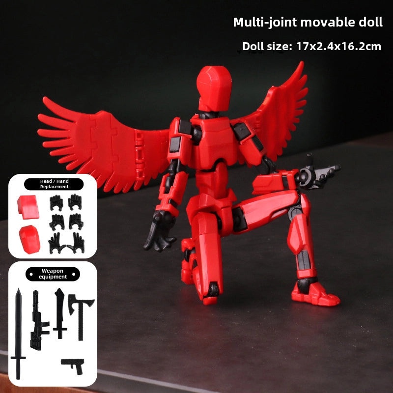 Lucky Doll 13-Joint Movable 3D Printed DIY Whole Body Stress Relief Toy | Toys & Games