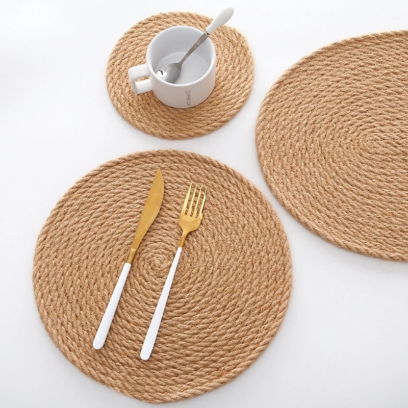 Simple Solid Color Linen Placemat for Everyday Use|Home & Kitchen Table Linens
