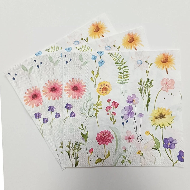 Rustic Printed Eco-friendly Wood Pulp Napkins|Home & Kitchen - Tableware & Serveware