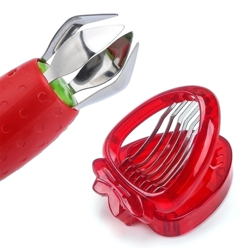 Strawberry Shaped Stainless Steel Fruit Cutter|Kitchen Gadgets & Tools