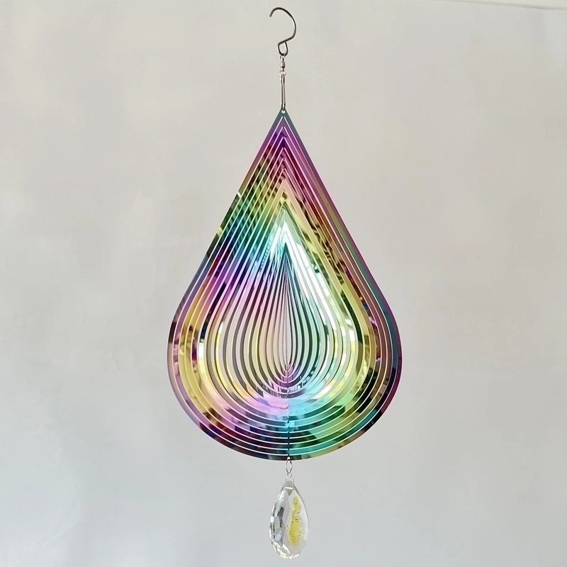 Elegant Metal Water Droplets Wind Chime Wall Decor | Home Decor