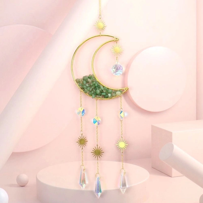 Natural Crystal Wind Chimes Hanging Decor | Home Decor & Accessories