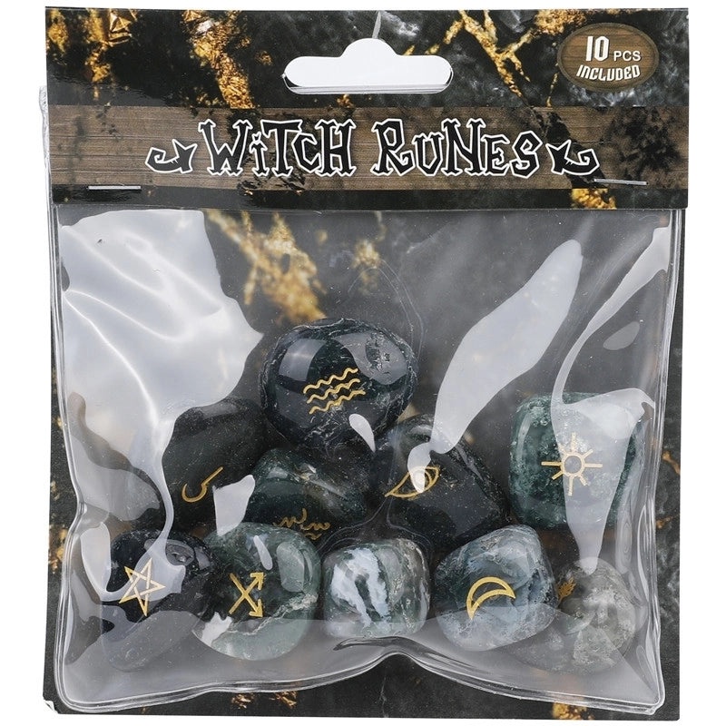 25 Natural Crystal Rune Stones Set Amorphous Spiritual Ornaments|Spiritual Healing Jewelry