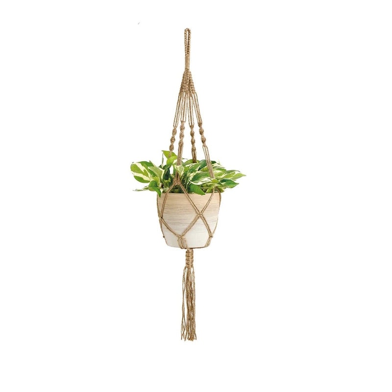 Handmade Nordic Cotton Rope Hanging Basket Net for Flower Pots Wall Decor|Home Decor