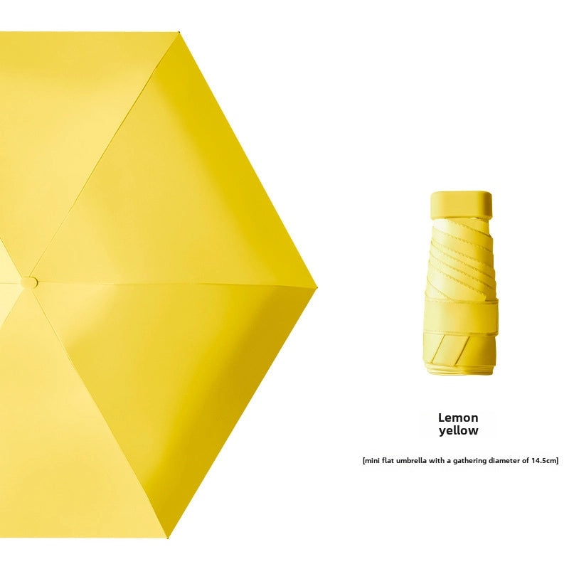 Ultra Light 60% UV Protection Folding Sun Umbrella for Women | Portable Pocket Sunshade with Custom Logo | Promotional Item | Fashion Accessories