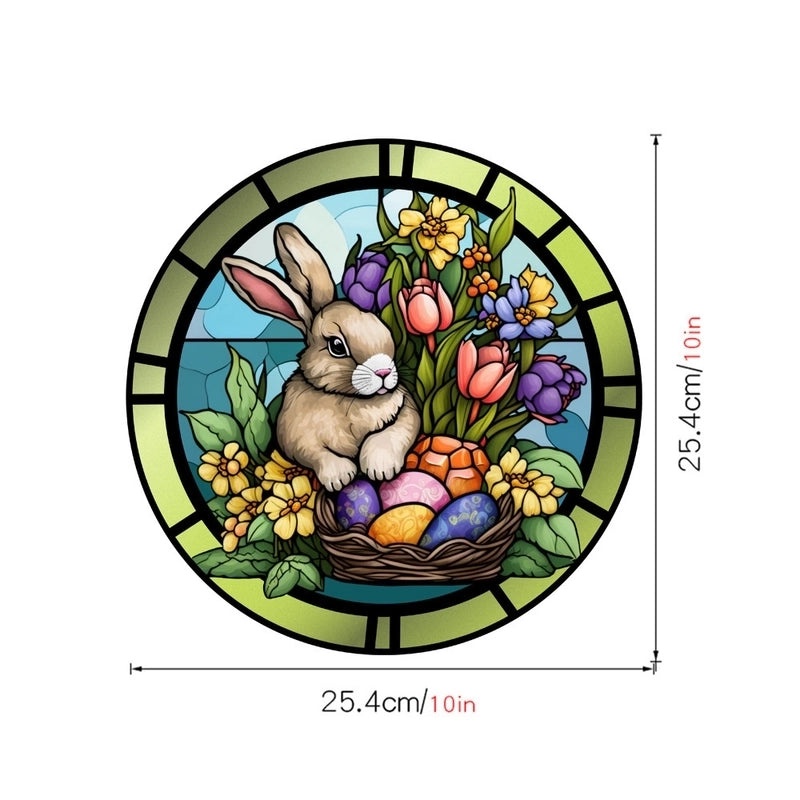 Cute Pastoral Rabbit PVC Wall Decal|Home Decor Wall Stickers
