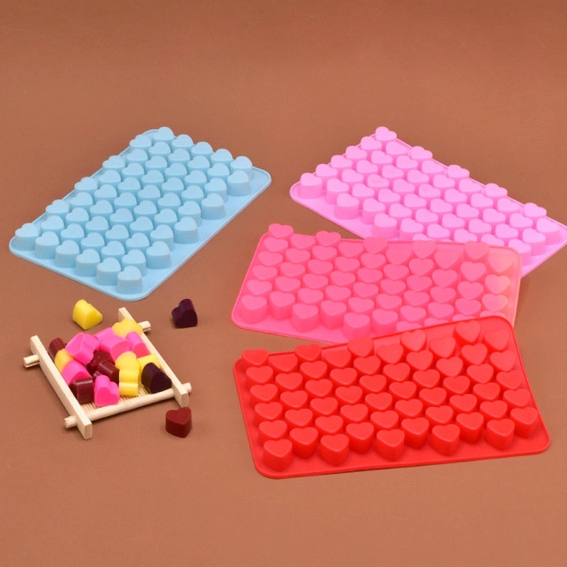 55 Cavity Love Chocolate Silicone Mold for DIY Baking Mini Jelly Pudding Biscuit Molds|Kitchen Baking Tools