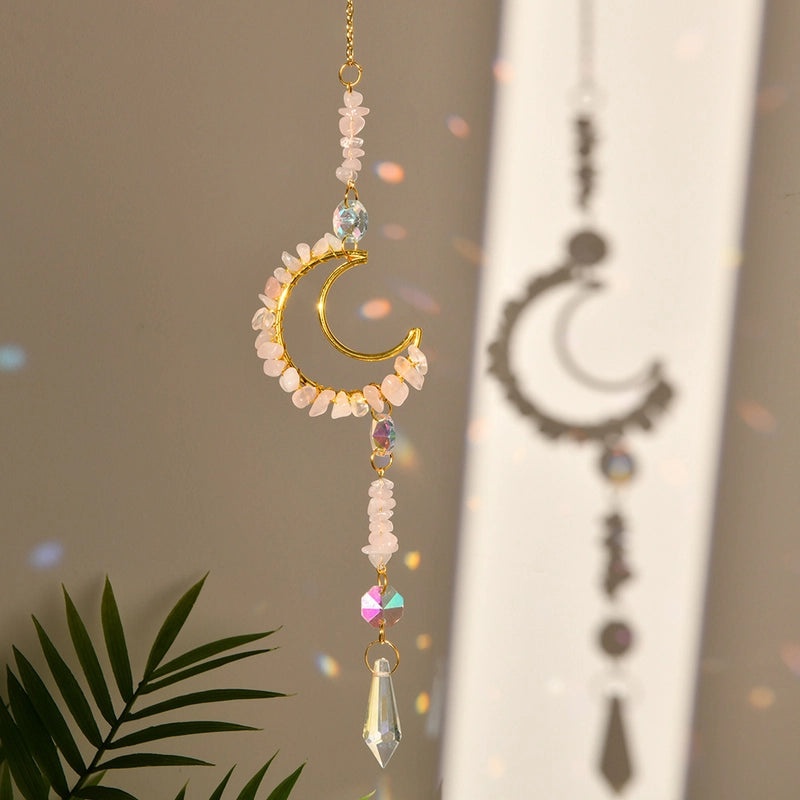 Moonlit Crystal Suncatcher Wall Decor | Home Decor