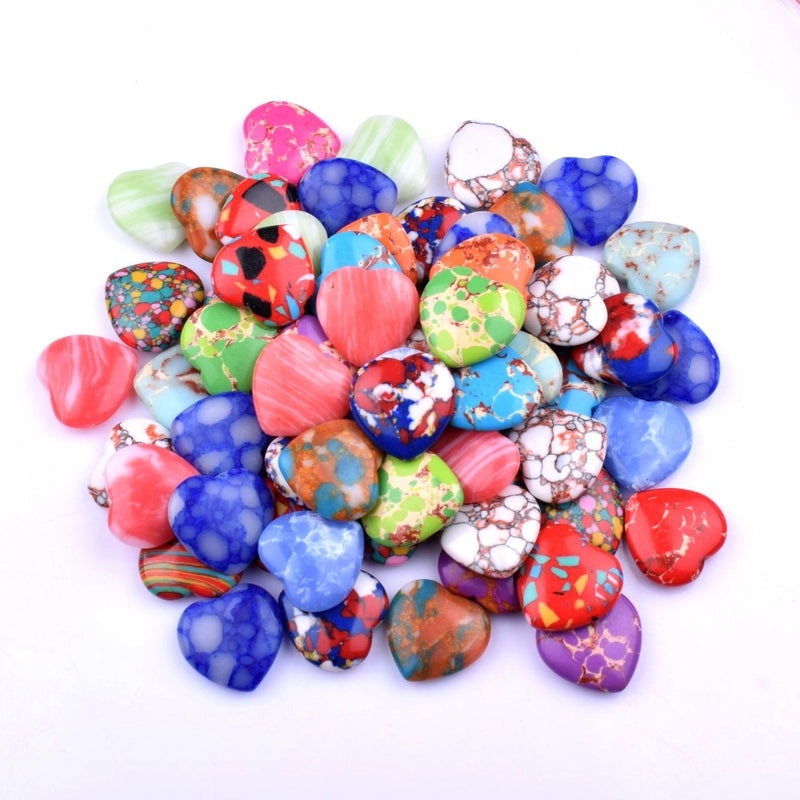 Pink Heart-Shaped Crystal Gemstone 2cm Handmade Decorative Ornament|Home Decor