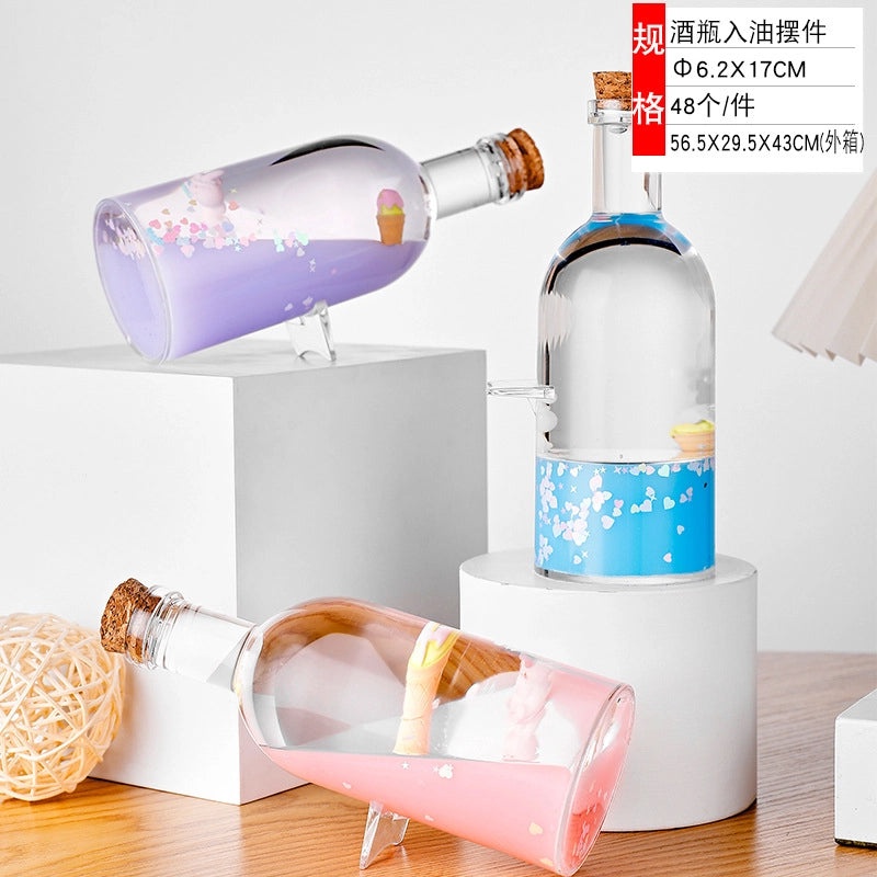 Creative Cartoon Liquid Oil Drop Ornament Transparent Acrylic Pressure Relief Craft|Home Decor Gifts