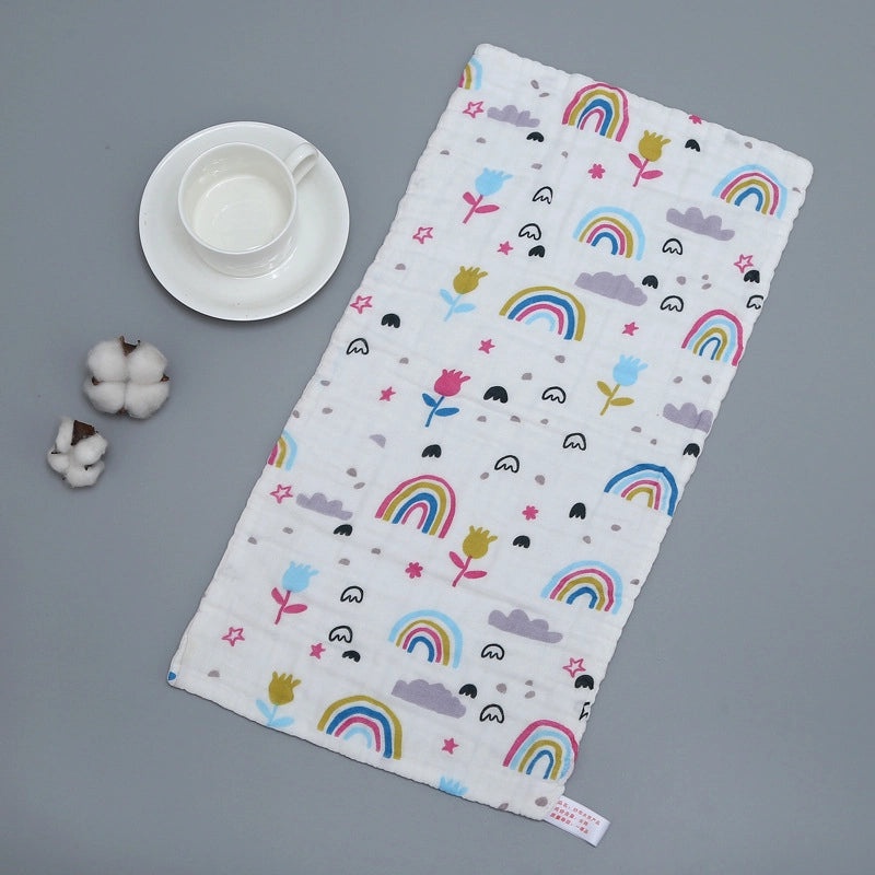 Adorable Cartoon Cotton Baby Burp Cloths Soft Absorbent Accessories for Newborns|Baby Accessories