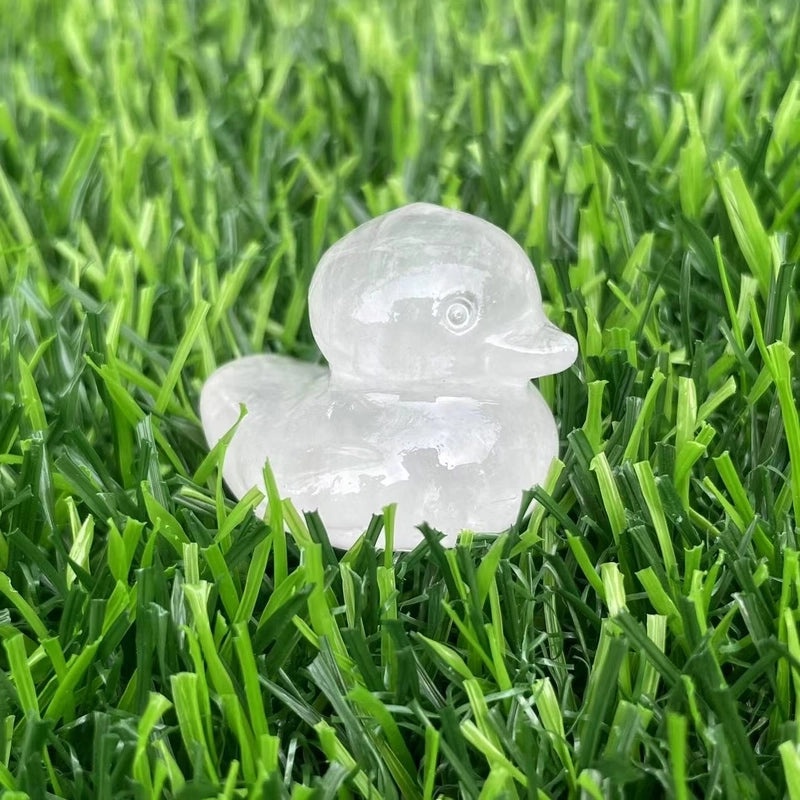 Retro Duck Natural Stone Ornament Cute Decorative Artificial Sculpture|Home Decor