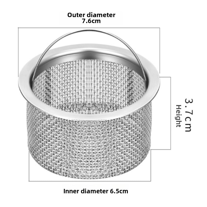 Stainless Steel Kitchen Sink Drain Strainer Net 304 Filter Garbage Catcher Funnel|Kitchen Accessories