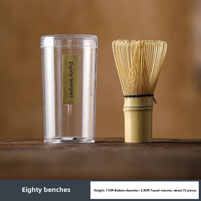 Japanese-style Matcha Bamboo Tea Ceremony Set with Stirring Brush and Wipe | Tea Accessories