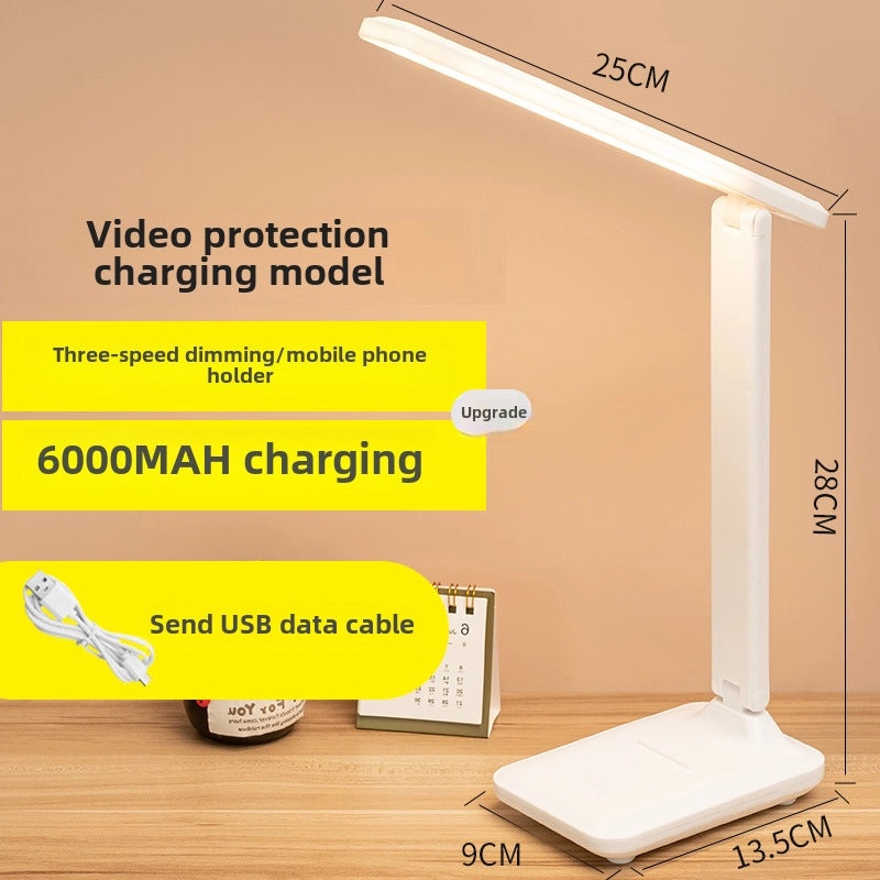Eye Protection Touch Desk Lamp with Dimming and Color Adjustments for Students Charging Bedside Light|Lighting & Desk Lamps
