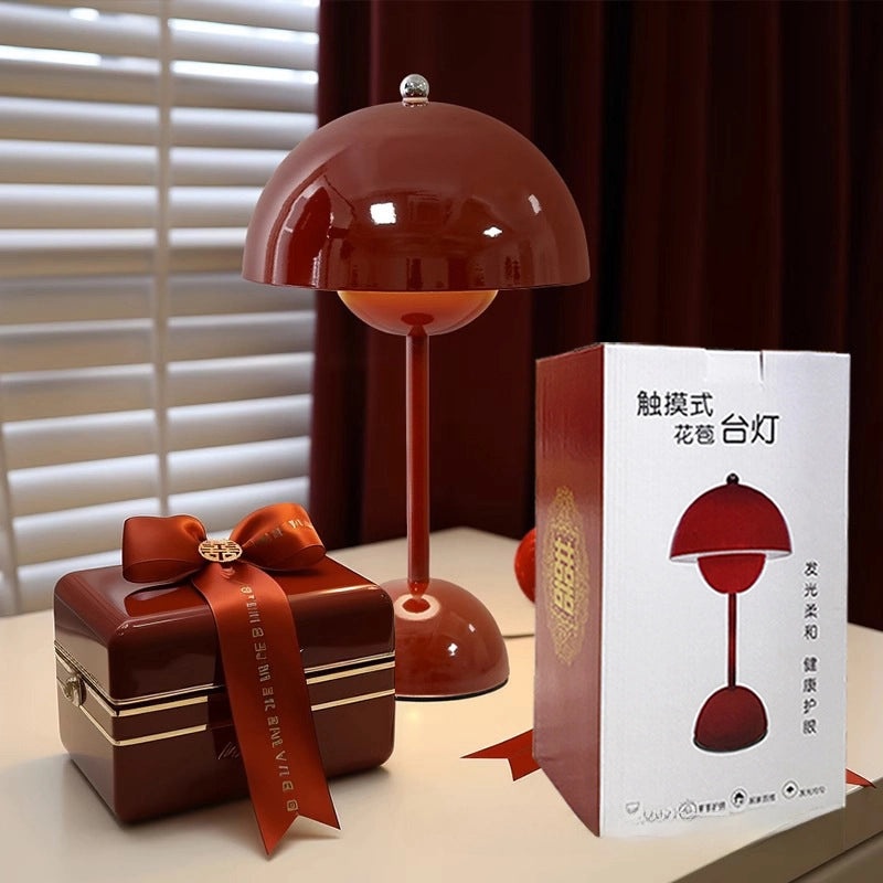 Nordic Flower Bud Table Lamp Plug-in Night Light for Wedding Bedside Dowry Lantern|Home Decor Lighting