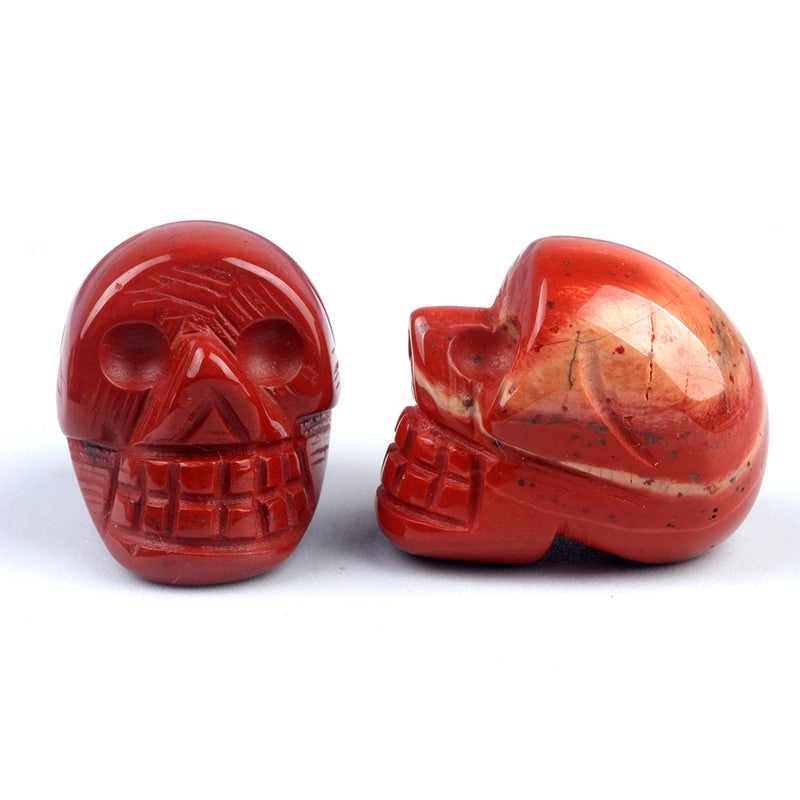 Halloween Vintage Skull Natural Crystal Agate Ornament | Home Decor & Seasonal Accessories