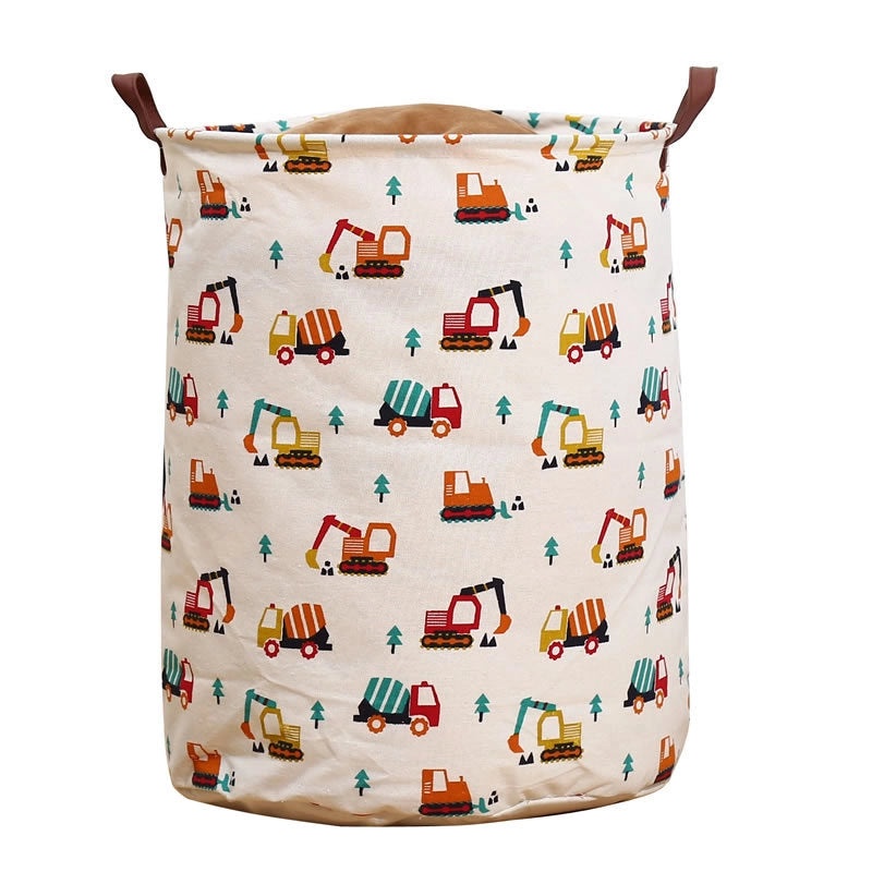 Large Waterproof Laundry Basket with Colorful Print|Home Storage & Organization