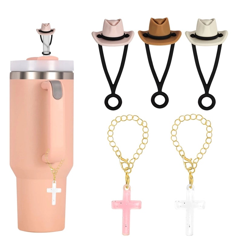 Chic Alloy Cross Hat Straw Decoration Set|Home Decor Accessories