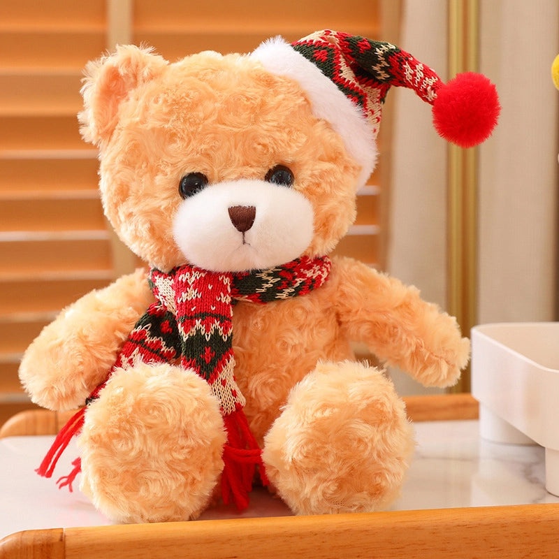 Christmas Plush Bear Stuffed Animal Soft PP Cotton Toy Gift for Kids|Stuffed Animals & Plush Toys