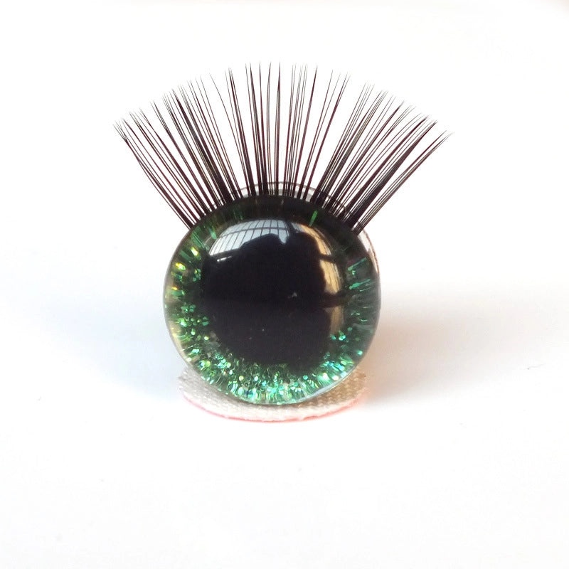 3D Glitter Eye Plush Toy with Eyelashes | Decorative Eye Accessories