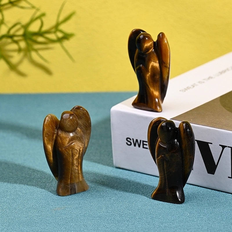Handcrafted Minimalist Angel Natural Stone Ornaments | Home Decor & Accessories