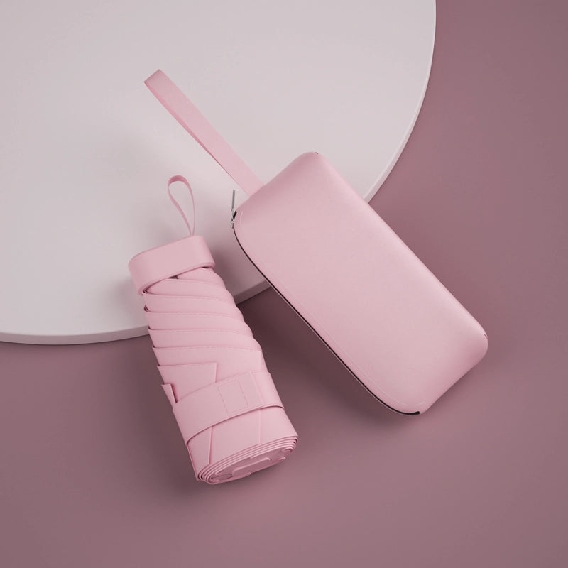 Ultra Light 60% UV Protection Folding Sun Umbrella for Women | Portable Pocket Sunshade with Custom Logo | Promotional Item | Fashion Accessories