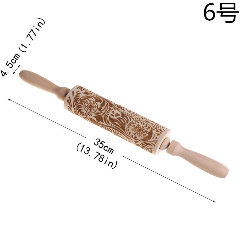 Minimalist Wooden Christmas Tree Pattern Holiday Home Decor Ornament