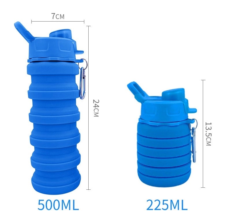 Trendy Solid Color Silicone Water Bottles | Drinkware & Hydration Accessories