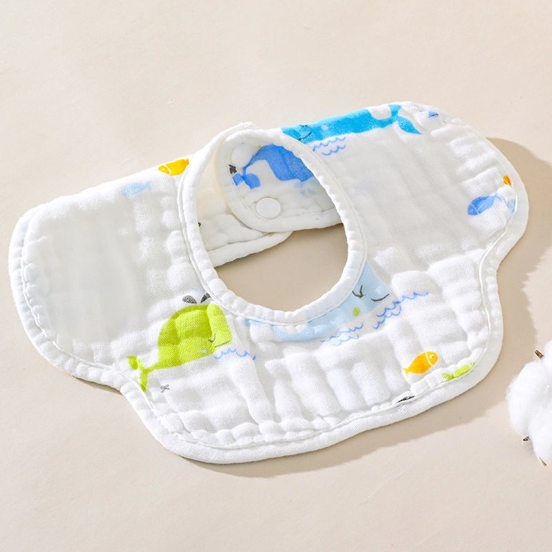 Adorable Cartoon Bear & Elephant Cotton Burp Cloths for Babies|Baby Accessories