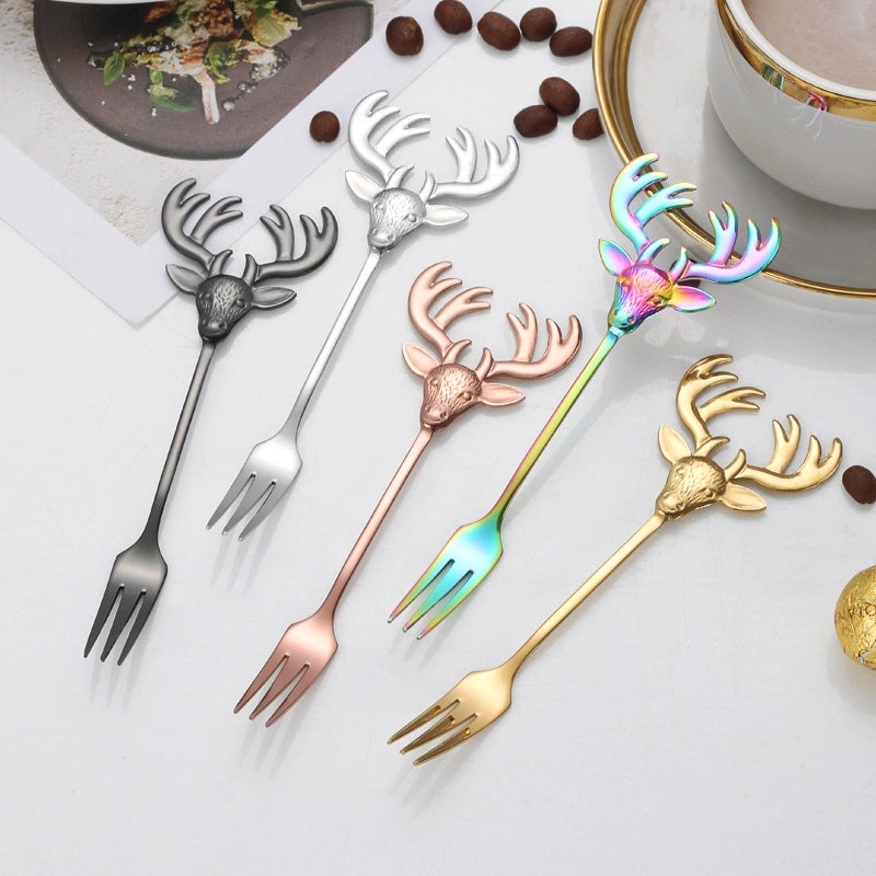 Cute Animal Design 304 Stainless Steel Spoon Single Piece|Kitchen Utensils