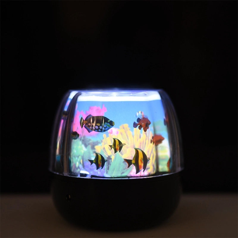 Modern Rotating Ocean Projection Lamp|Kids Night Light & Bedroom Decor