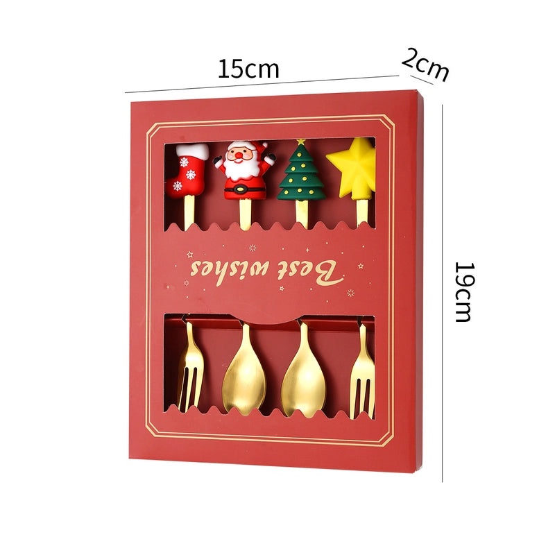 Festive Cartoon Stainless Steel Tableware Set for Kids|Kids Tableware & Dining Essentials