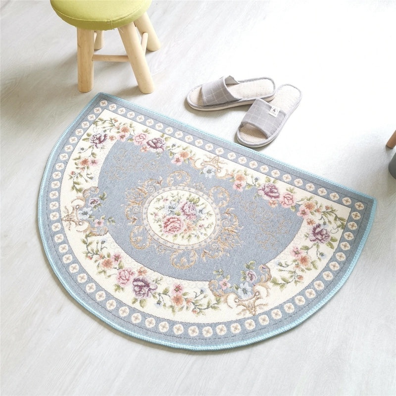 European Semi-Circular Non-Slip Water Absorption Door Mat for Bathroom Bedroom Entry|Home Decor & Rugs
