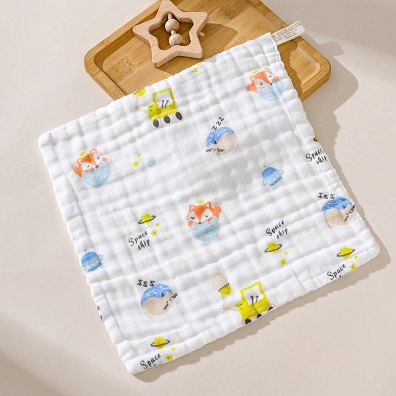 Adorable Cartoon Fruit and Fish Baby Burp Cloths Soft Infant Accessories|Baby Essentials